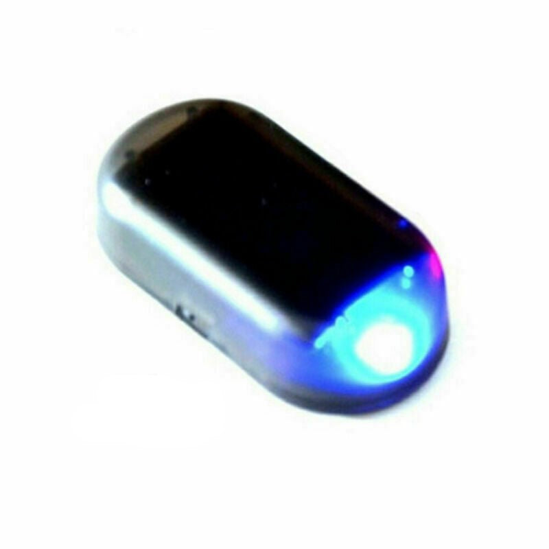 Bil, varevogn, campingvogn - Blå Fake sikkerhed - Solar Powered Dummy Alarm - LifafaDenmark Aps