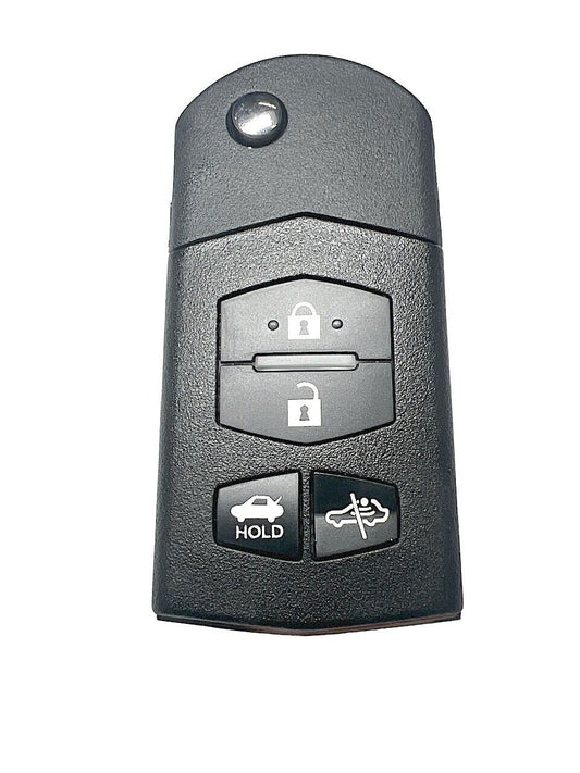 RFC 4-knaps flip nøgle-etui til Mazda MX-5 RX8 fjernbetjenings nøgle - LifafaDenmark Aps
