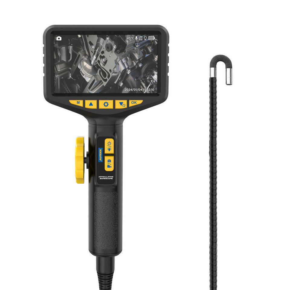 1080P HD Industrielt endoskop kamera Borescope Inspection Snake Camera 5'' LCD