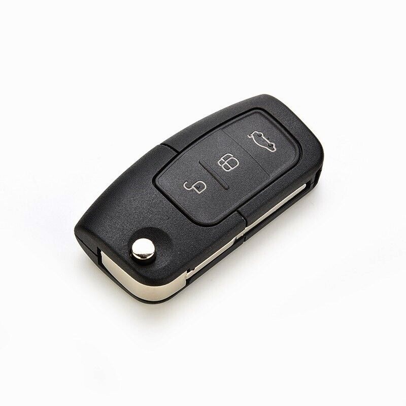 3-knap til Ford Fiesta Focus Mondeo CMAX Galaxy Flip Key Remote Fob Case