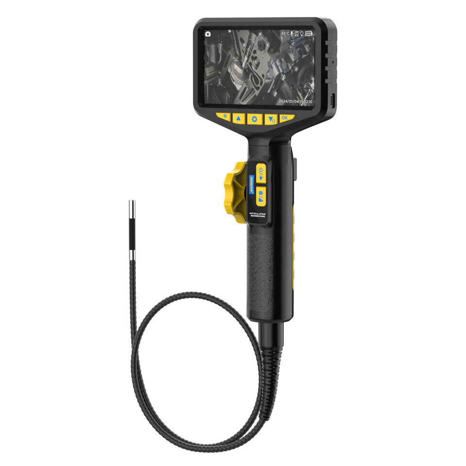 1080P HD Industrielt endoskop kamera Borescope Inspection Snake Camera 5'' LCD