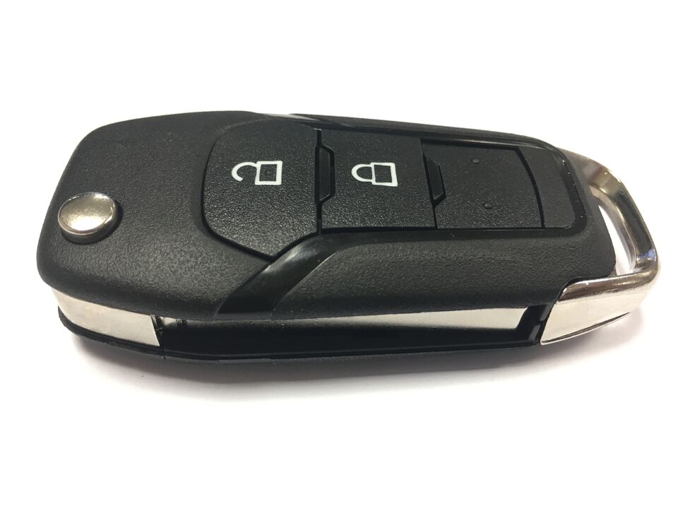 RFC 2-knaps flip nøgle case til Ford Ranger T6 fjernbetjening 2015 - 2019