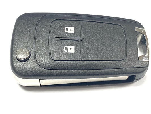 RFC 2-knaps flip nøgle case til Opel Astra J fjernbetjening 2009 - 2015
