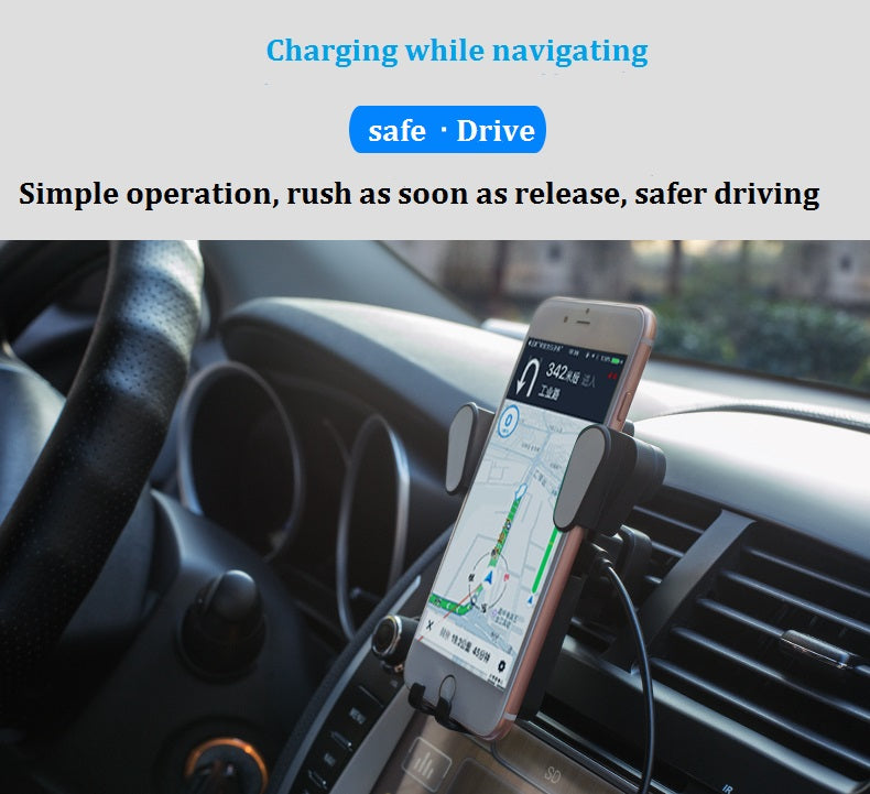 Wireless Automatic Clamping Fast Charging Car Charger Mount Holder Stand New - Lifafa Denmark