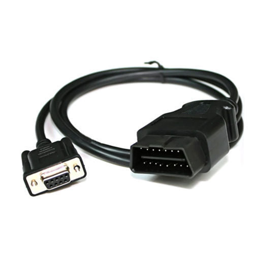 OBD2 16 Pin to DB 9 Serial Port Adapter Cable Lead Diagnostic Interface Connector - Lifafa Denmark