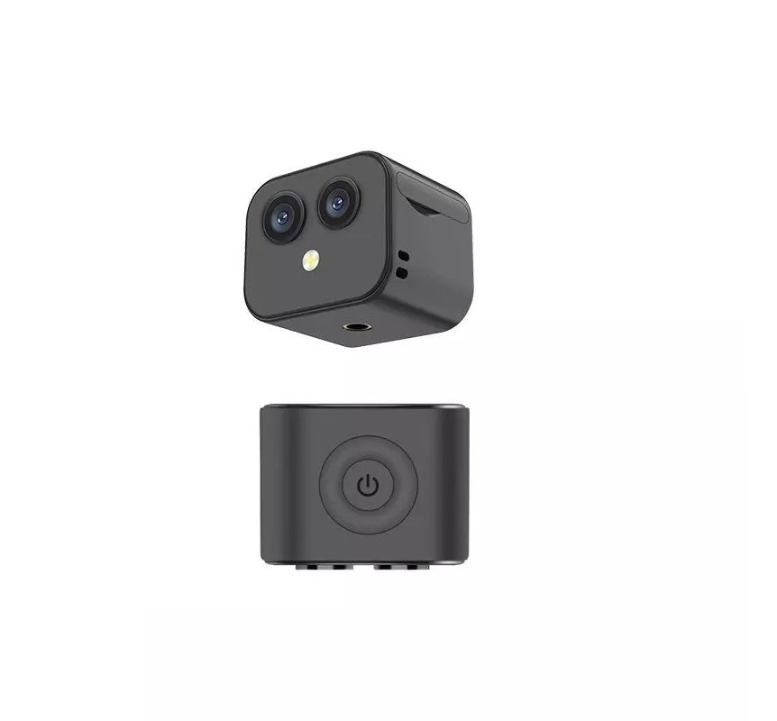 Dobbelt linse mini wifi-kamera 4k wifi-sikkerhedskamera vidvinkel trådløs minikamera videooptager med APP