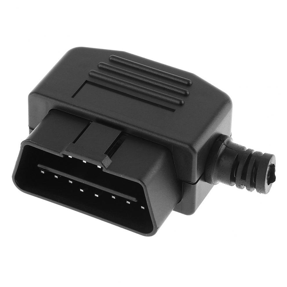 Universal 16 Pin OBD2 OBD-II Connector Diagnostic Cable Male Plug Wire ...