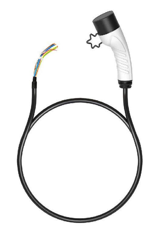 Ladepistol enkelthoved EU 3 Phase, 16A, med 5m kabel - LifafaDenmark Aps