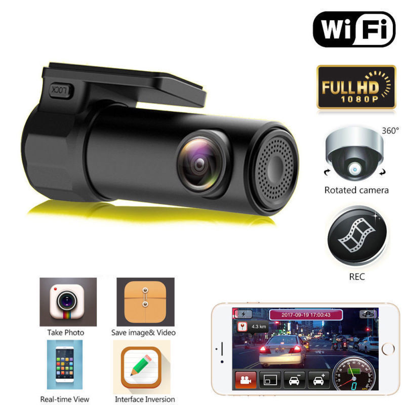 Mini WIFI Dash Cam HD 1080P Car DVR Camera Video Recorder Night Vision G-sensor - Lifafa Denmark