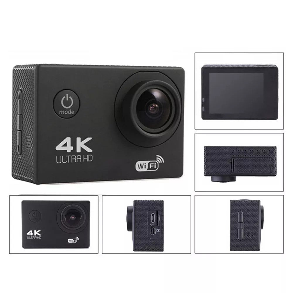 4K WiFi HD Action Kamera Med Fjernbetjening Sport DVR DV go Vandtæt pro 2.0 Skærmhjelm Kamera Videooptagelse