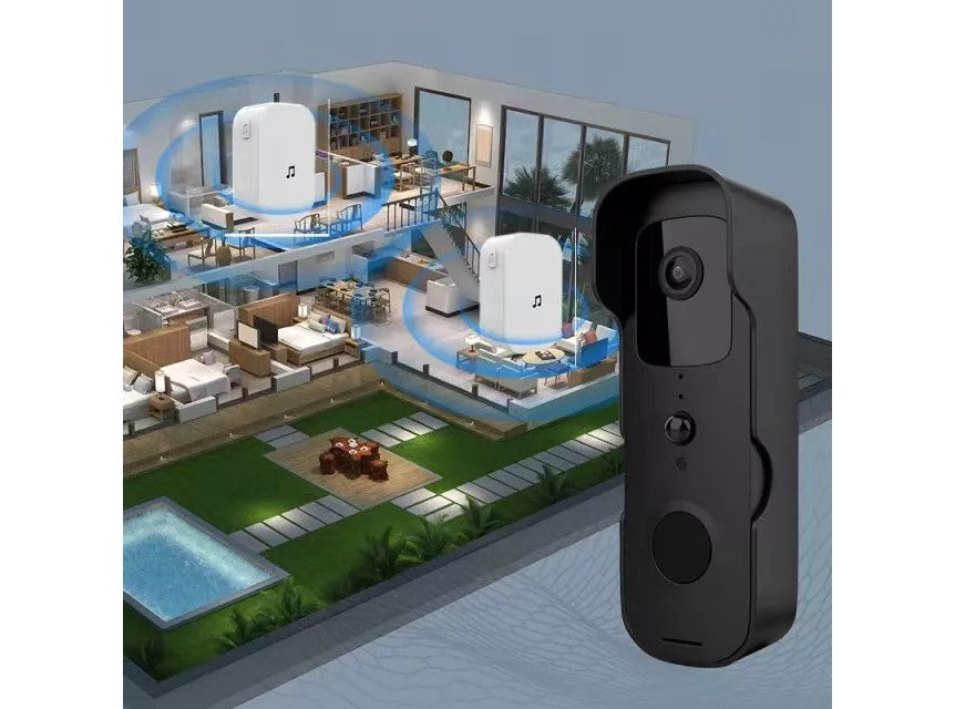 Visual Intercom Chime Night Vision IP WiFi Smart Door Bell Trådløs Home Security IP54 Vandtæt kamera Video dør klokke