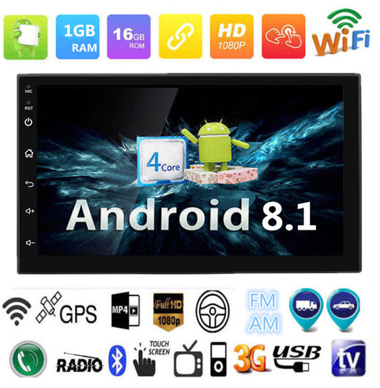 7 '' 2 DIN Android 8.1 Touch WiFi Bil GPS Bluetooth Stereo Radio MP5 FM - Lifafa Denmark