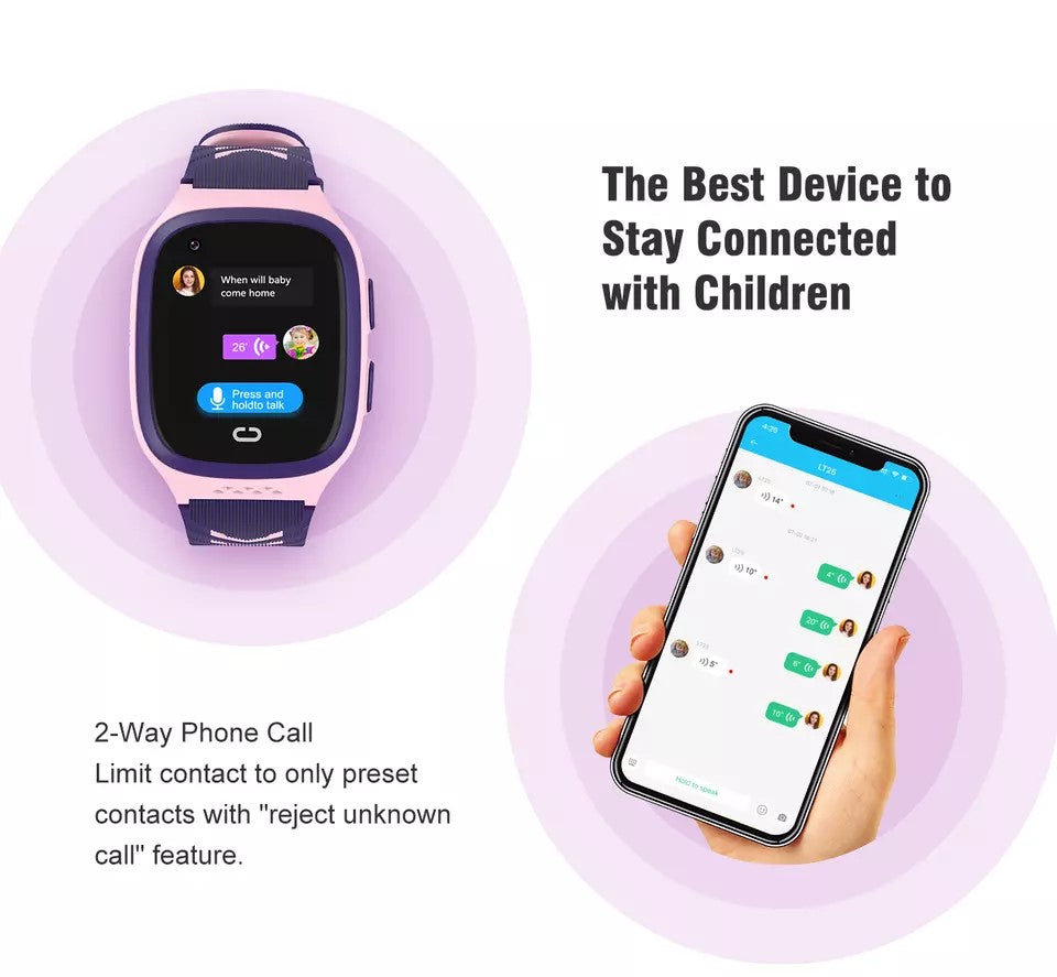 HD Video Call Touch Screen IP67 Vandtæt børns Smartwatch 4G Kids Smart Watch med WIFI GPS Tracker baby telefonur