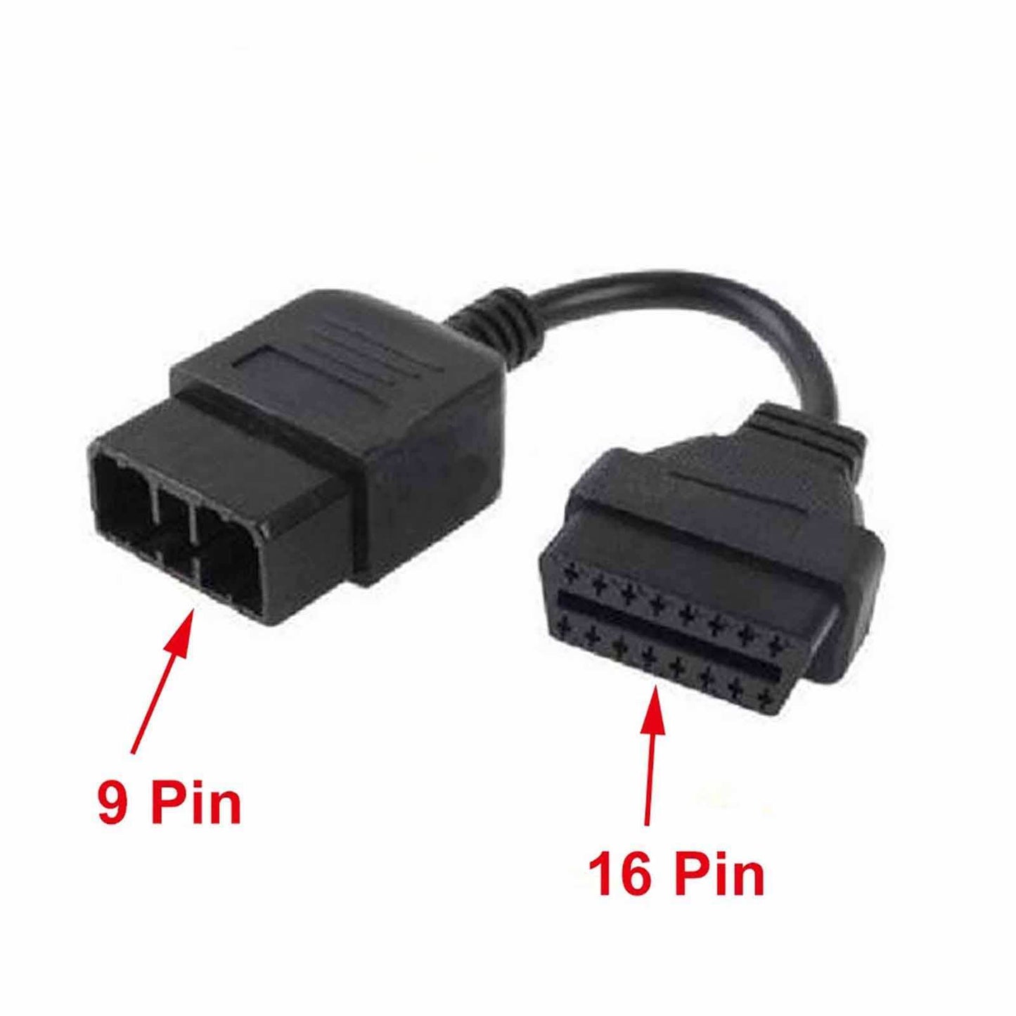 9 Pin Male to OBDII 16 Pin Female Extension Adapter Diagnostic Cable For SUBARU - Lifafa Denmark
