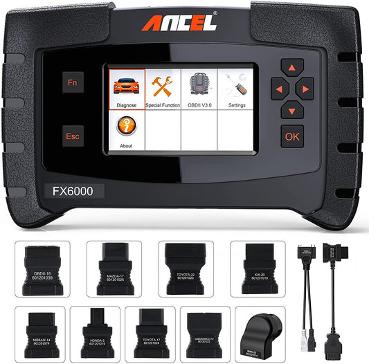 ANCEL FX6000 Full System ABS Airbag SAS EPB DPF Oil Reset OBD2 Diagnostic Tool - LifafaDenmark Aps