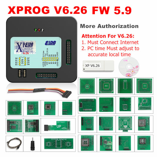 Til den seneste version Xprog V6.26 XPROG-M ECU-programmør med USB-dongle XPROG M Xprog - LifafaDenmark Aps