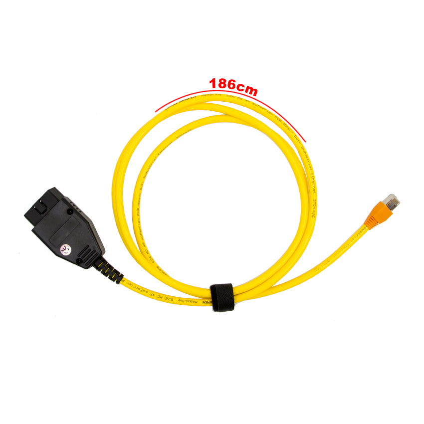 New Ethernet to OBD Interface Cable E-SYS ICOM Coding F-series OBD2 for BMW ENET (with Software Cd's - Lifafa Denmark
