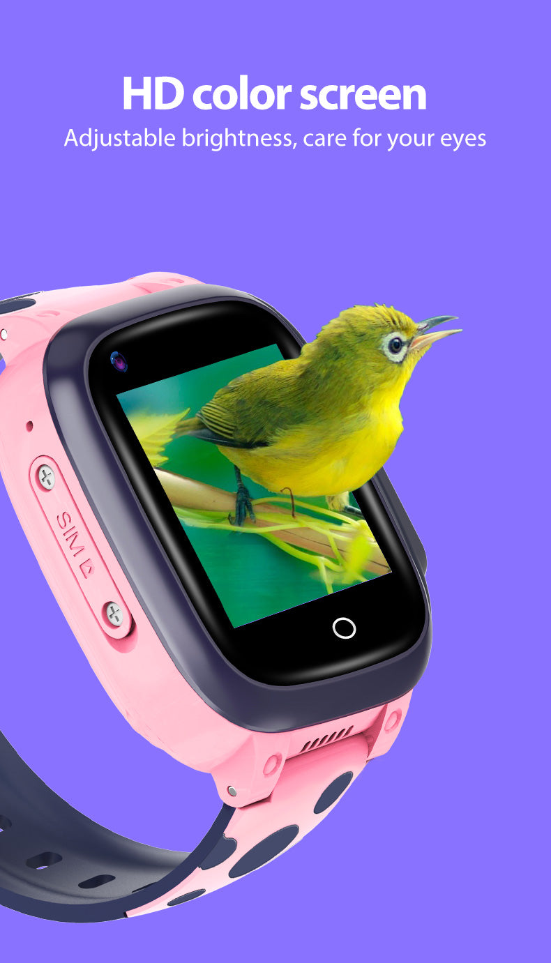Kids Smart Watch Videoopkald GPS LBS Tracker Phone 4G