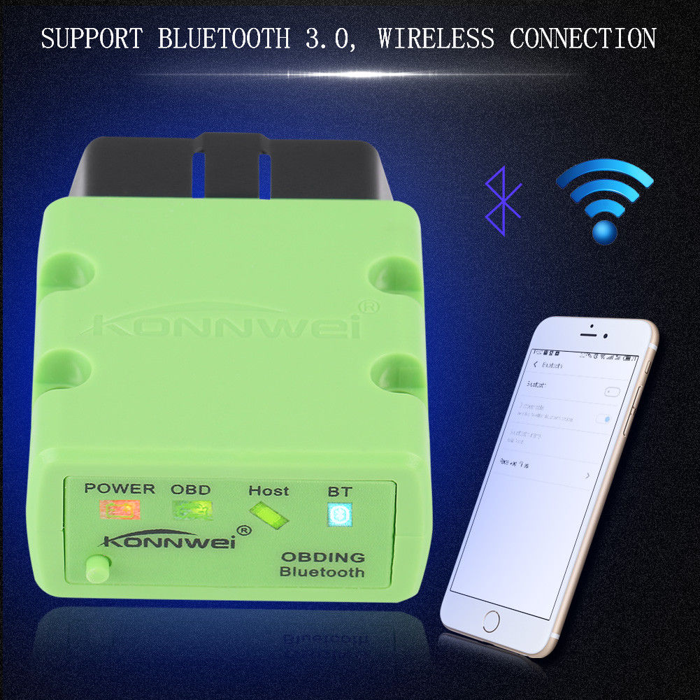 ELM327 Konnwei KW902 Bluetooth Car Auto Diagnostic OBDII Scan Tool for Android - Lifafa Denmark