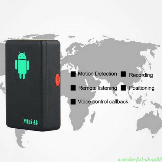 02 Mini Real Time Bil GPS Tracker GSM GPRS Kid Global Tracking Locator Device - LifafaDenmark Aps