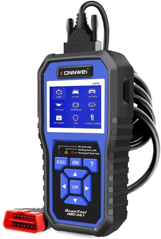 KONNWEI KW450 All System OBD2-scanner med 9 special funktioner til VAG-biler