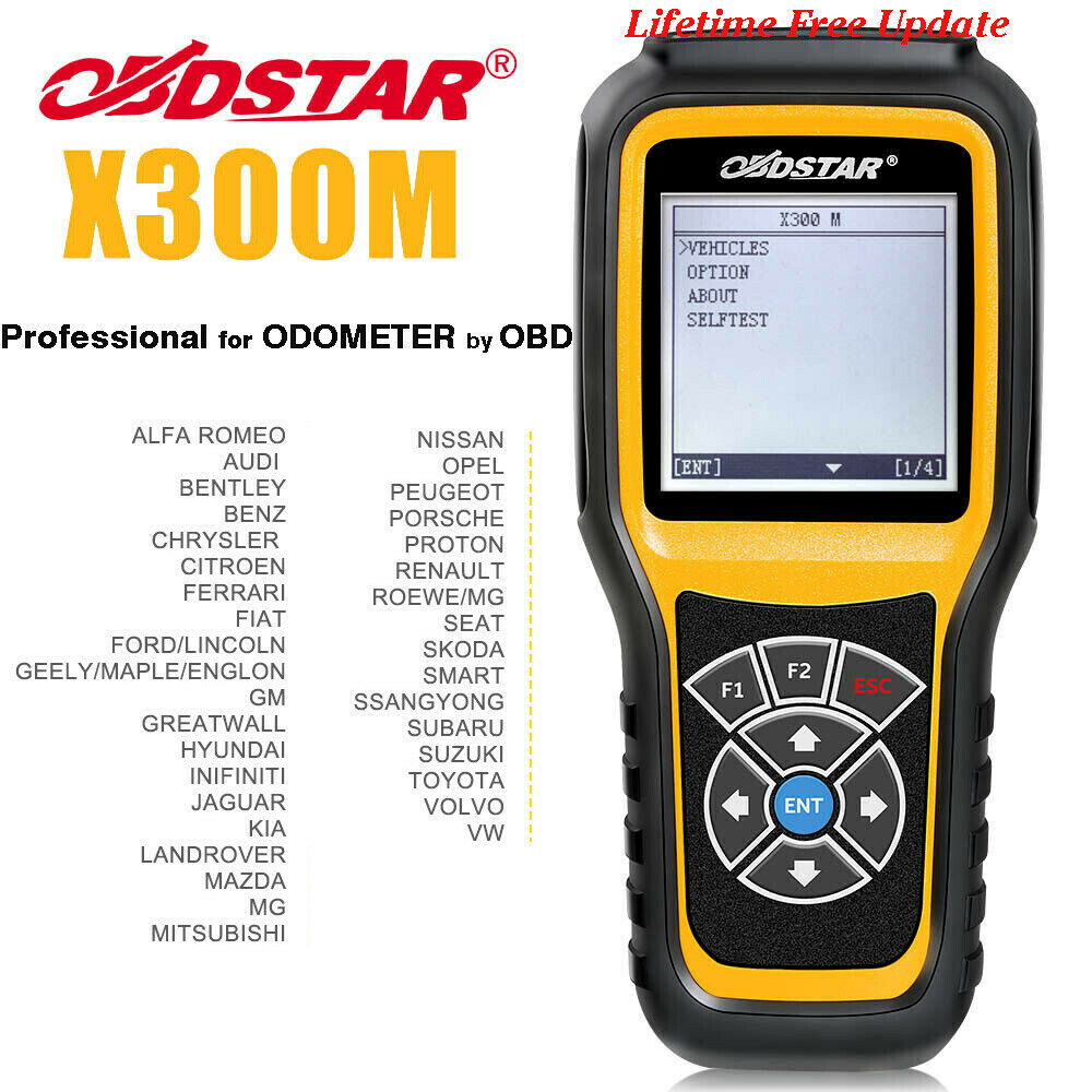 OBDSTAR X300M OBD2 Cluster Kalibrer kilometertilpasningsværktøj Mere end 40 bilmærker
