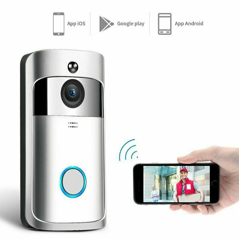 Trådløs Smart DoorBell WiFi-videotelefon Dørklokke To-vejs tale-kamera HD - Lifafa Denmark