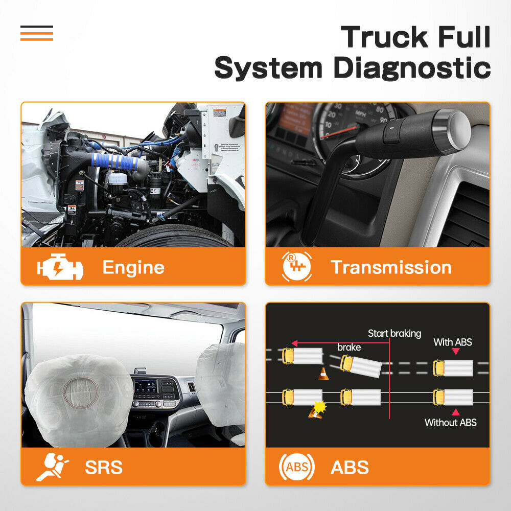 ANCEL HD3100 24V Heavy Duty Diesel Truck All System Diagnostic Tool OBD2 Scanner