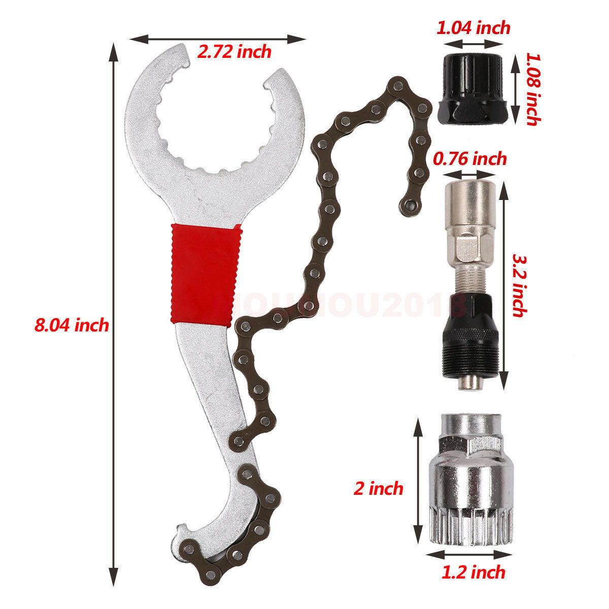 Mountain Bike Repair Tool Kit Bicycle Chain Bracket Free wheel Crank Puller Remove - Lifafa Denmark