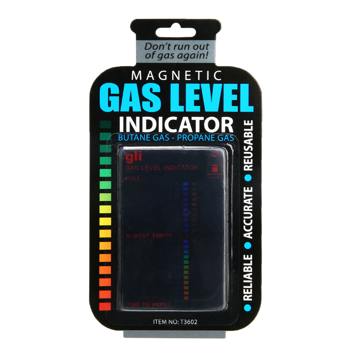 Magnetisk måler Caravanflasker Propan Butan Brændstof Gas Tank Niveau Indikator