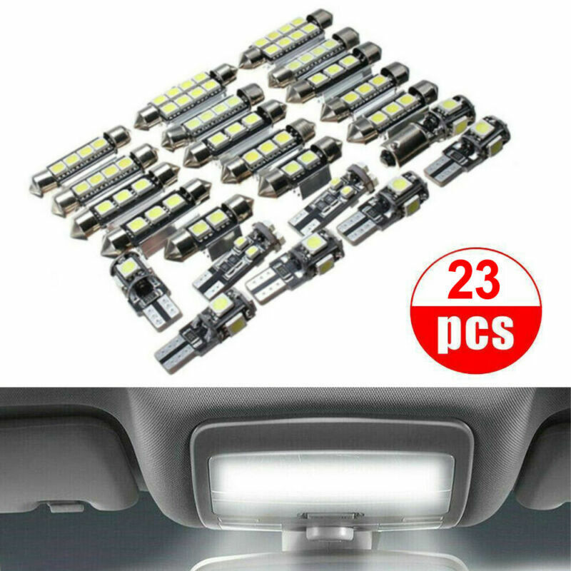 23-teiliges LED Innenlicht-Set Fürs Auto – Für Dach-, Karten- & Kofferraumleuchten, 12V