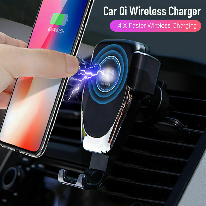 Wireless Charger Car Phone Mount Holder Bracket For iPhone XR XS Samsung S9+ - Lifafa Denmark
