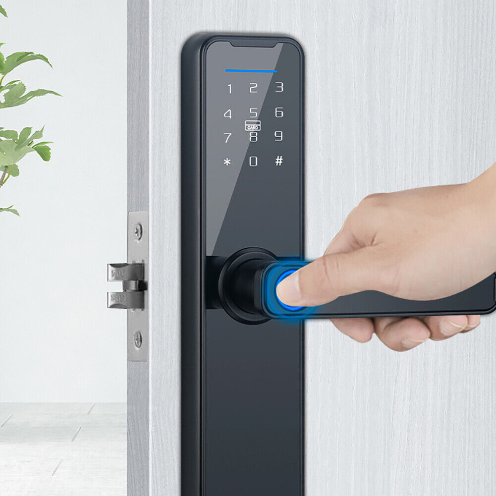 Smart Fingerprint Lock Home Security Intelligent Dørlås Med WiFi APP Adgangskode RFID Unlock