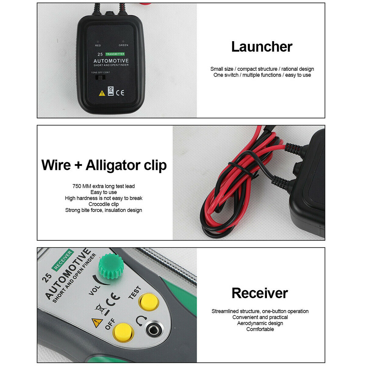 Automotive Short Open Finder-kabelkredsløb Car Wire Tracker Tester Reparation - Lifafa Denmark