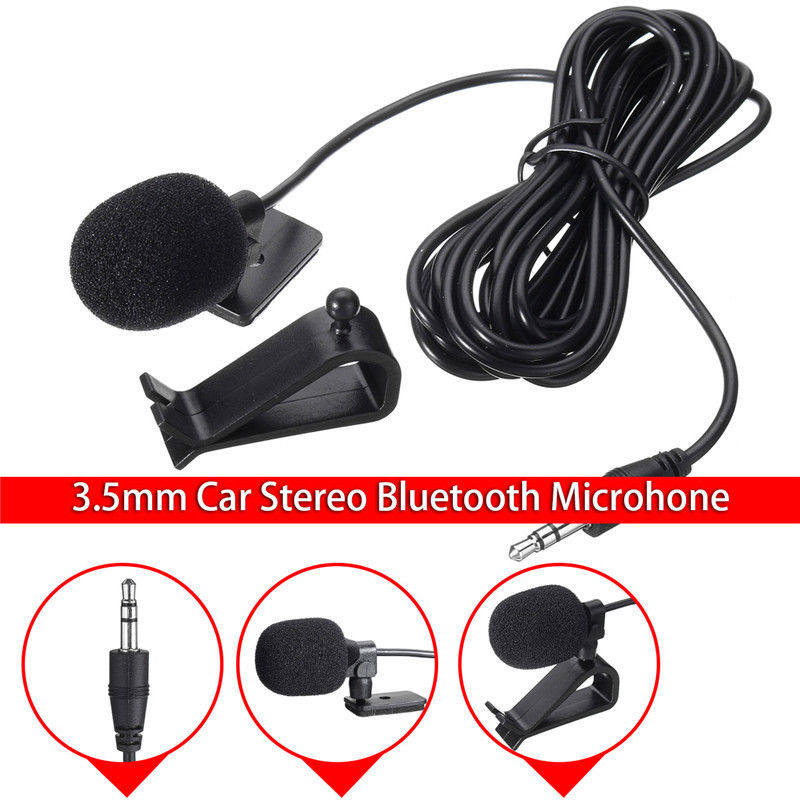 3,5 mm bilstereo ekstern mikrofon MIC til Bluetooth Stereo GPS DVD MP5 Radio - Lifafa Denmark