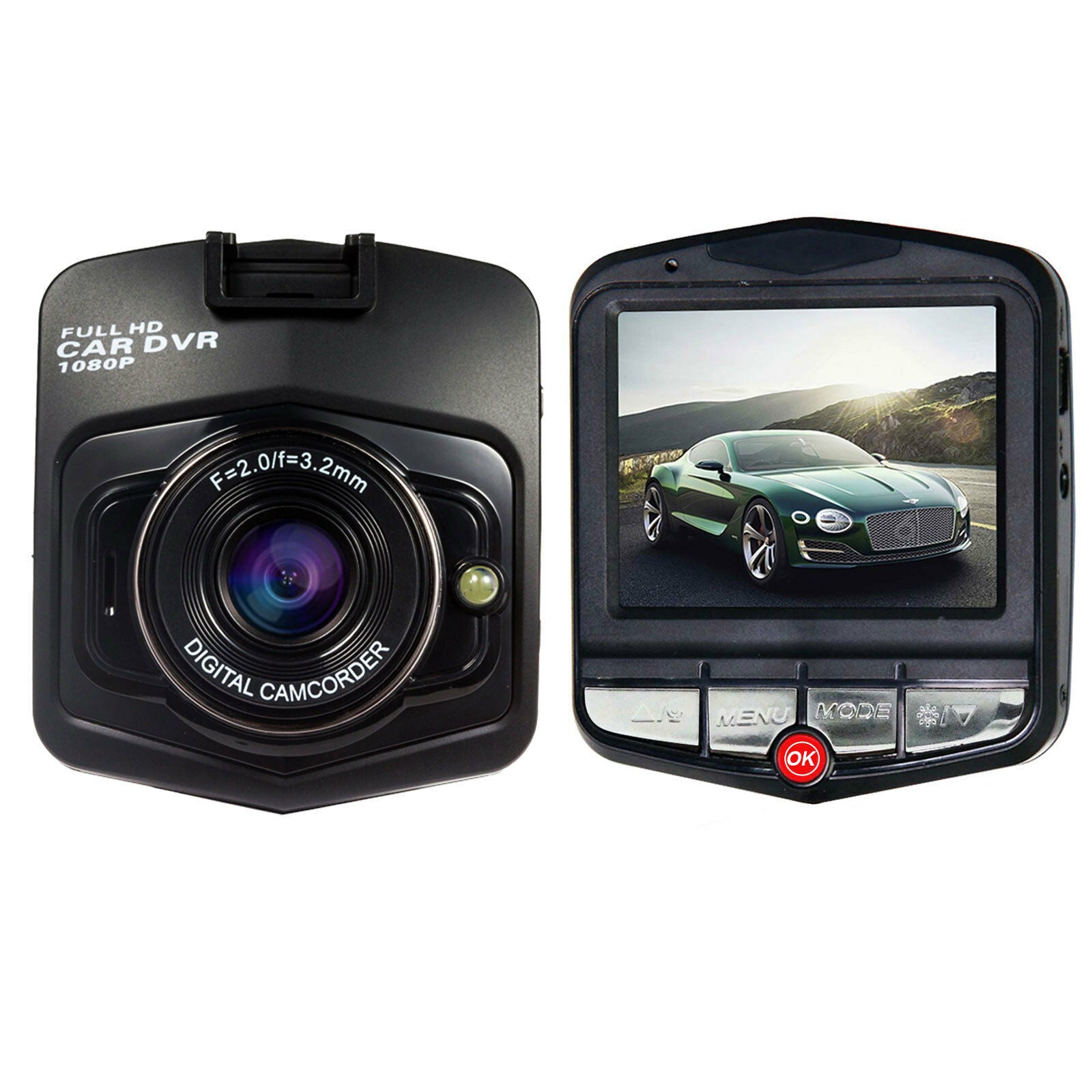 HD 1080P In Car DVR Camera Dash Cam Video Recorder Black Night Vision G sensor - Lifafa Denmark