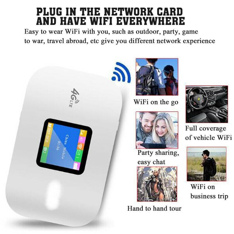 Unlocked LTE Mobile Sim Card Portable WIFI Hotspot 4G Router Modem 2021