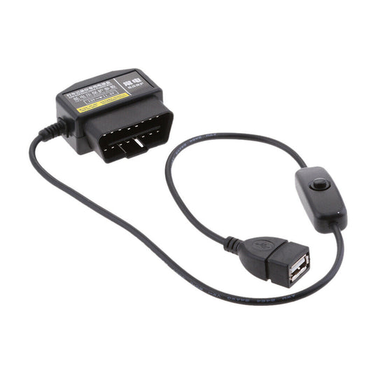OBD2 16-polet stik Han til USB Kvindelig opladningskabel til bil GPS-DVR-telefon - Lifafa Denmark