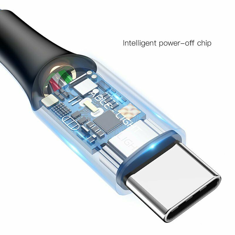 Baseus Flettet 3A USB Type C opladerkabel QC3.0 Smart hurtig opladning - Lifafa Denmark