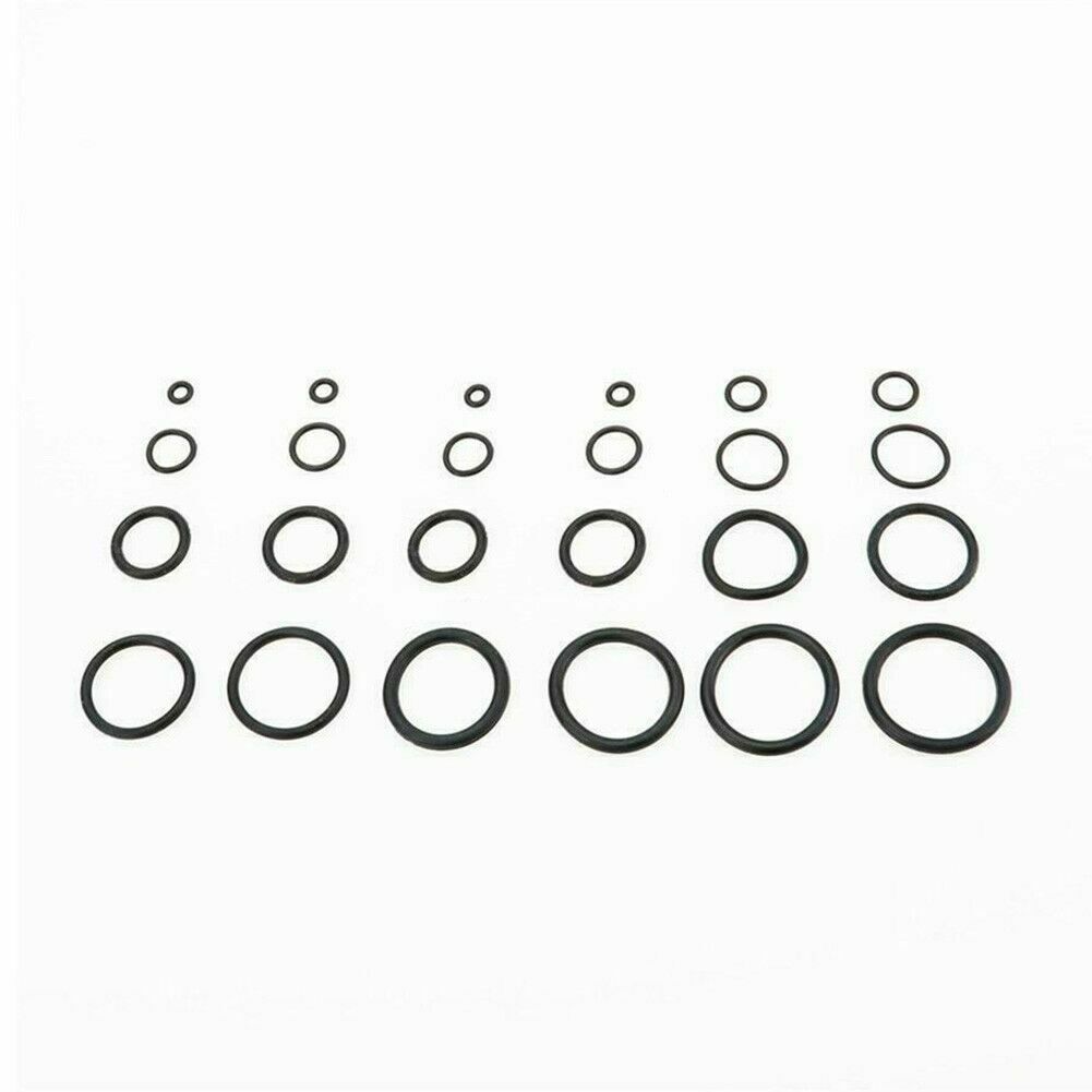 1200 stk sort gummi O-ring sæt biltætningsskiver 1,5 mm 2,4 mm 3,1 mm Sortiment
