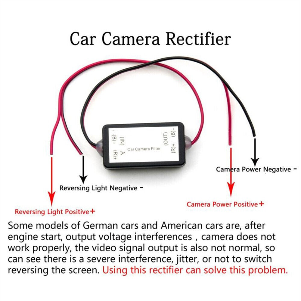 12V strømrelæ kondensator filter til bil kamera