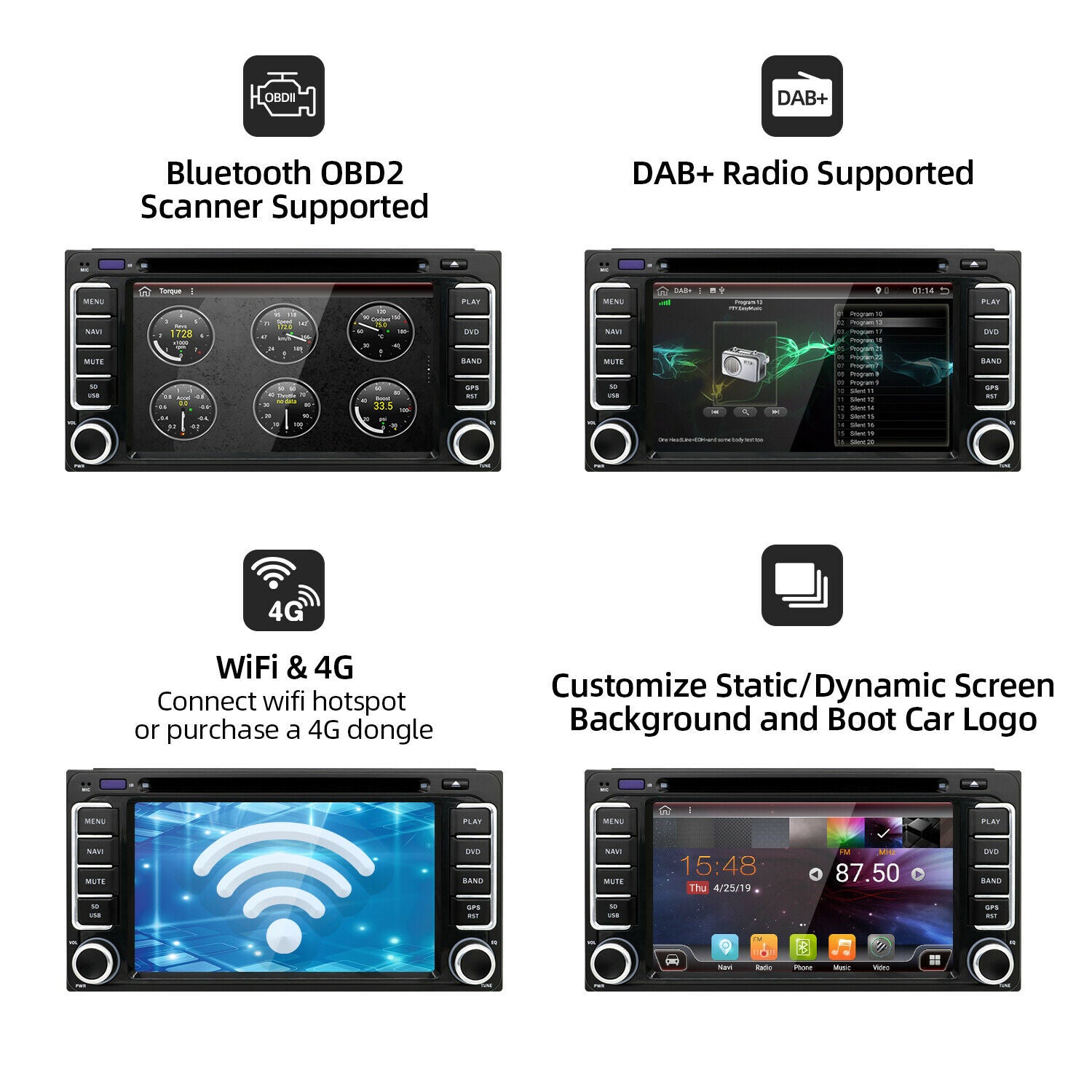 Android 8.0 Stereo System for Toyota 2GB/32GB - Lifafa Denmark