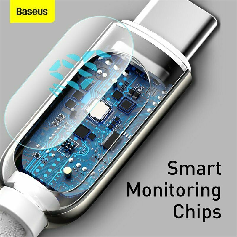 Baseus Digital Display USB til Type C-opladerkabel hurtigopladning 2m 5A / 40W QC3.0