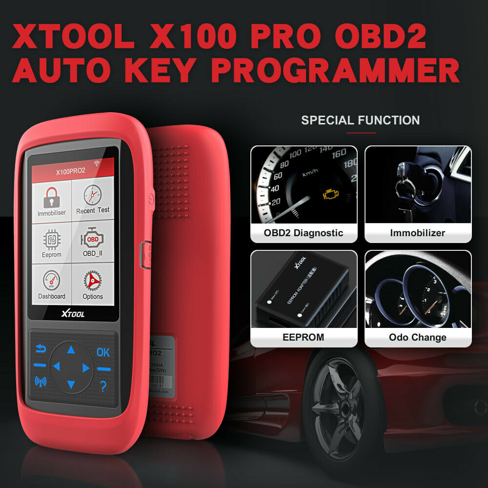 XTOOL X100 Pro2 Auto Programmer with EEPROM Adapter Support Mileage Adjustment - Lifafa Denmark