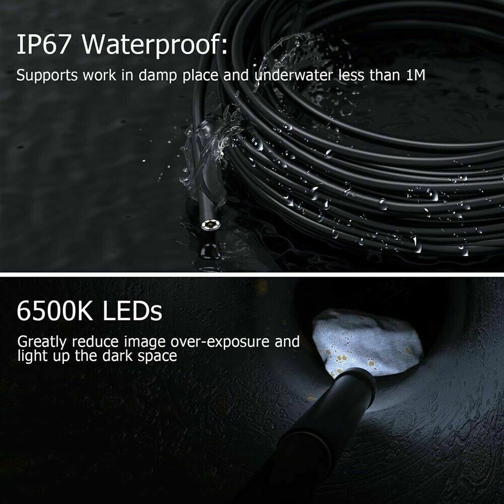1080P HD Endoscope Wireless Borescope Inspection Camera til iPhone Andriod