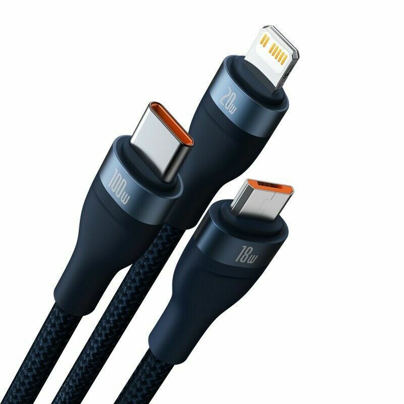 Baseus PD 100W 5 i 1 USB Type-C Micro Hurtig opladnings kabel