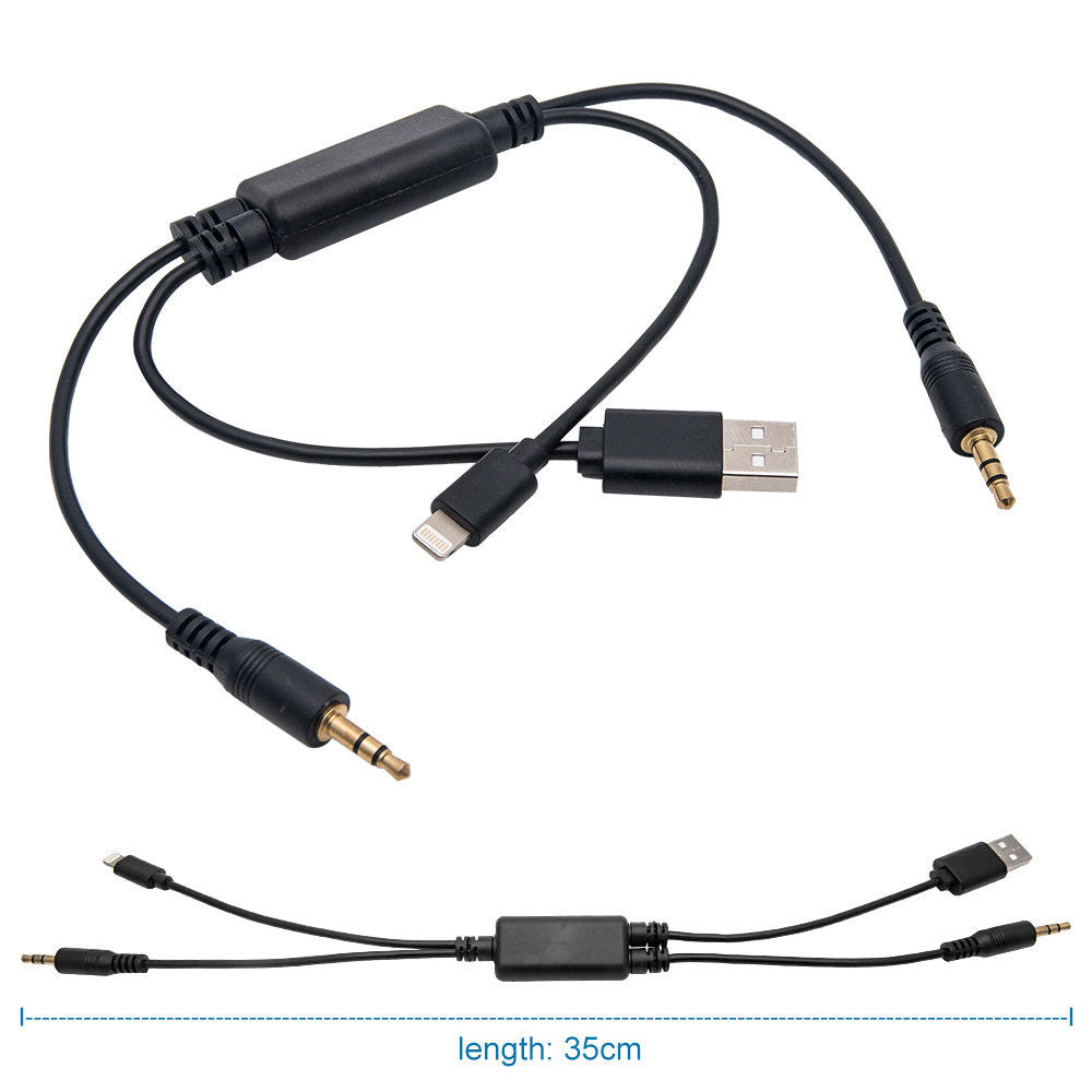 Lightning Y BMW USB AUX-In Audio Adapter iPhone 6 – Lifafa Denmark