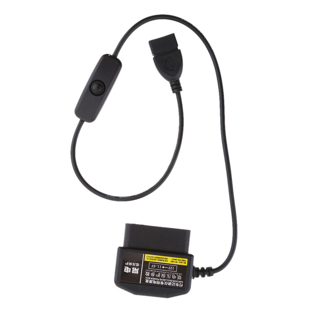 OBD2 16-polet stik Han til USB Kvindelig opladningskabel til bil GPS-DVR-telefon - Lifafa Denmark