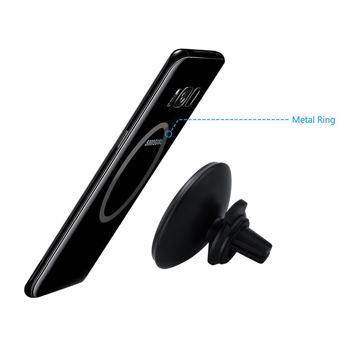 Fast Qi Wireless Car Charger Magnetic Air Vent Mount Holder For iPhone Samsung - Lifafa Denmark