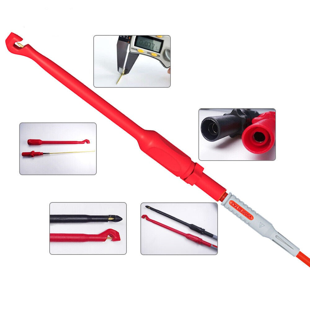 Digikey Back Probe 57 STK Back Probe Set Multimeter test lednings sæt med udskiftelig ...